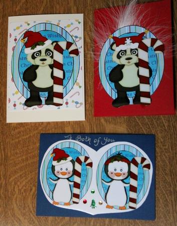 4 Cute Candy Cane Critters Toppers by Carmelina Borg Cuschieri
