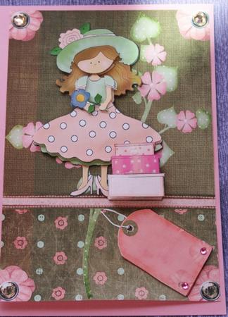 Gifts and Flowers Card Front and Decoupage by Carmelina Borg Cuschieri