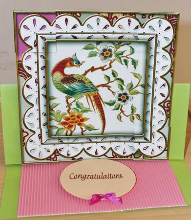 Oriental Phoenix Anglaise 8in Picture Sheet Topper by Carmelina Borg Cuschieri