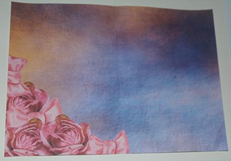 A4 Vintage Roses Romantic Christmas by Carmelina Borg Cuschieri