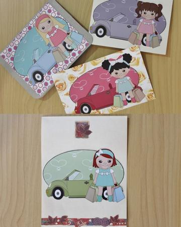 4 Shopping Addict Toppers by Carmelina Borg Cuschieri