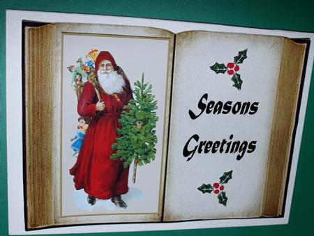 St Nick Open Book by Carmelina Borg Cuschieri