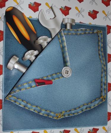 Toolbox Backing Paper by Carmelina Borg Cuschieri