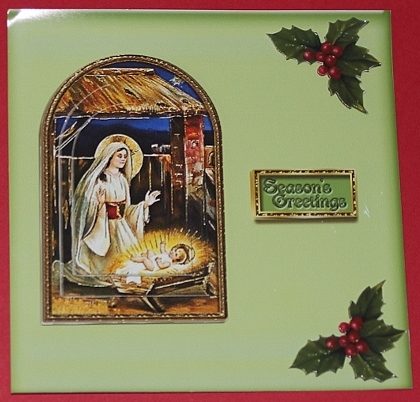 Season's Greetings Baby Jesus by Carmelina Borg Cuschieri