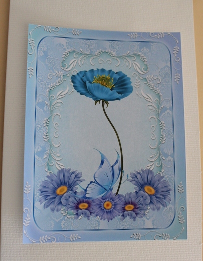 Blue Floral Topper by Carmelina Borg Cuschieri