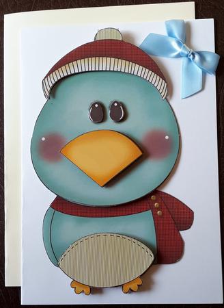 Little Birdy Flip-up Card 1 by Carmelina Borg Cuschieri
