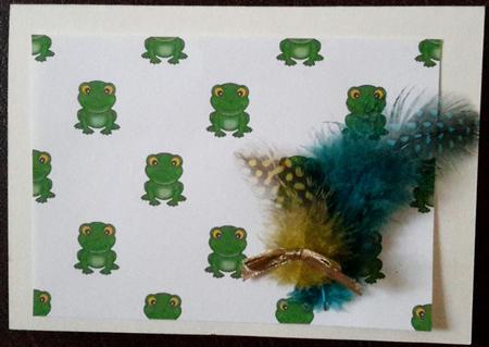 Cute Frog Backing Paper by Carmelina Borg Cuschieri