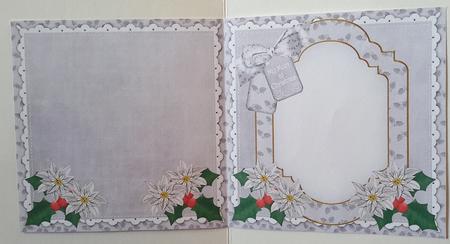 Christmas Scene Mum at Christmas to Fit 6in Folded Insert by Carmelina Borg Cuschieri