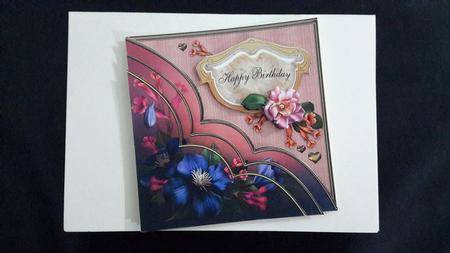 Summerblooms & Gold Hearts Birthday by Carmelina Borg Cuschieri