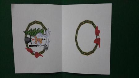 Christmas Golf Snowman Insert by Carmelina Borg Cuschieri