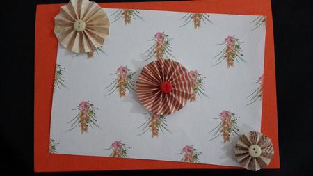 Christmas Cone with Bow Backing Paper by Carmelina Borg Cuschieri