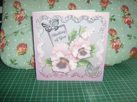 Thinking of You Pansy Topper by SHIRLEY DONLEVY
