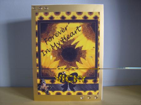 Forever in My Heart Sympathy Card by SHIRLEY DONLEVY