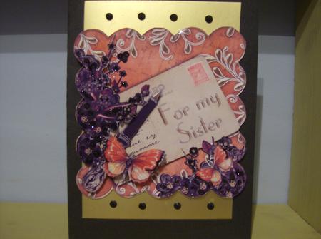 Black Blossom Burnt for My Sister Postcard Step by Step Featured Gallery Photo