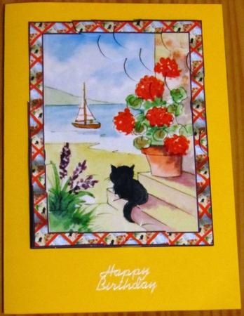 Cat by Sea Corner Stack by Jenny Orpwood
