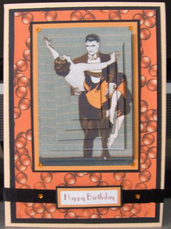 Orange Beads Backing Paper by Julie Morgan