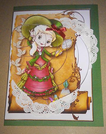 Southern Belle Off-center Pyramid Card & Envelope Kit by Sheila Morrison