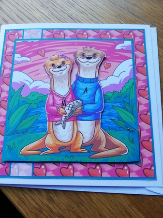 Meerkats in love by linda hughes