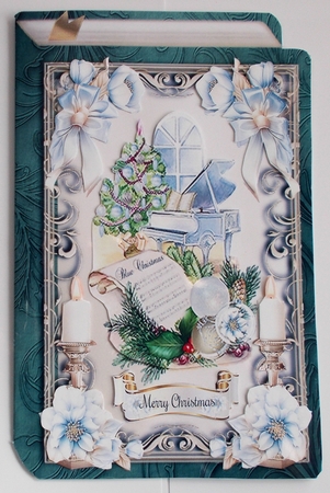 A Blue Christmas 5x7 Shaped Book Mini Page Kit by Sharon Wilson