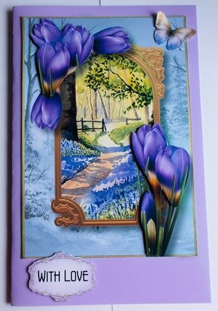 A Portal Into Spring - Crocus A5 by Sharon Wilson