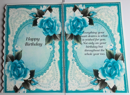 The Lady And Teal Roses Portrait Inserts by Sharon Wilson