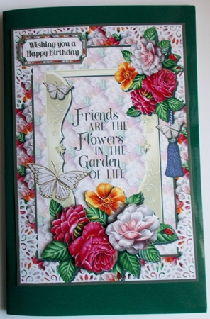 Butterflies and roses A5 by Sharon Wilson