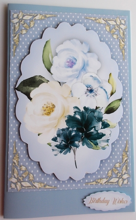 Beautiful Blue A5  Spring Flowers by Sharon Wilson