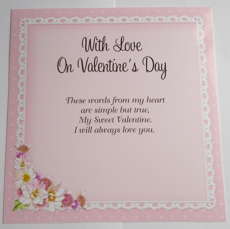 A Touch of Elegance Valentines Day Flowers, Lace & Pearls 8x8 matching insert by Sharon Wilson