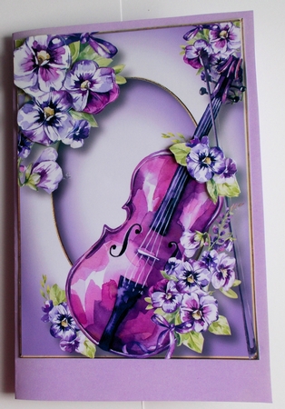 Vibrant Violets 4 A5 by Sharon Wilson