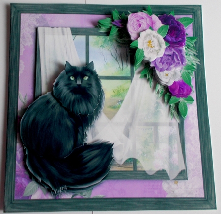 Cat in the Window 1 by Sharon Wilson