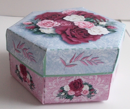 Nesting Boxes Floral1 Box 3 by Sharon Wilson