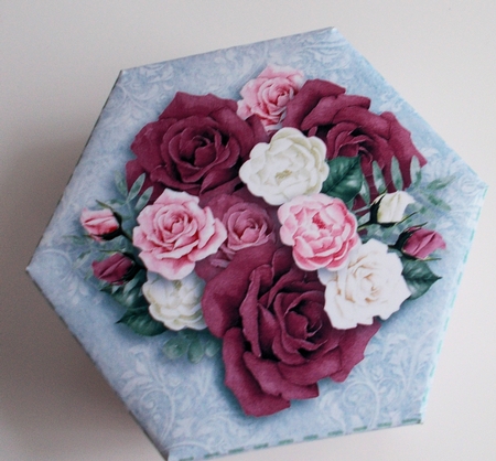 Nesting Boxes Floral1 Box 3 by Sharon Wilson