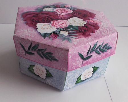 Nesting Boxes Floral1 Box 2 by Sharon Wilson