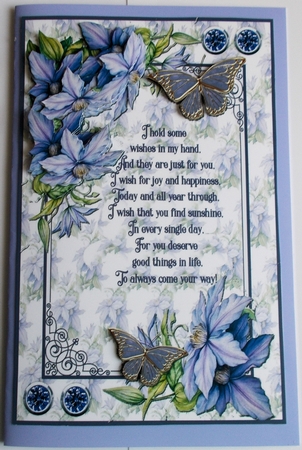 Birthday Clematis by Sharon Wilson