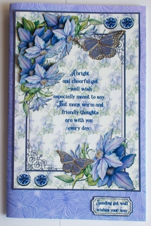 Clematis get well by Sharon Wilson
