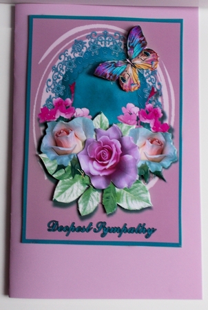 deepest sympathy pink rose by Sharon Wilson