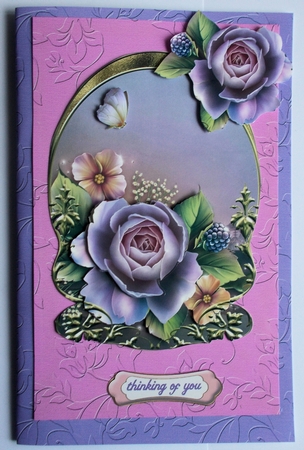 Unembellished Arched Floral Topper 10 ( 8x8 6x6 A5 A6 ) by Sharon Wilson