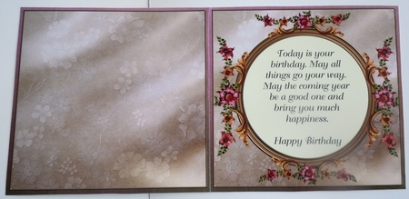 Gold and Floral Insert by Sharon Wilson