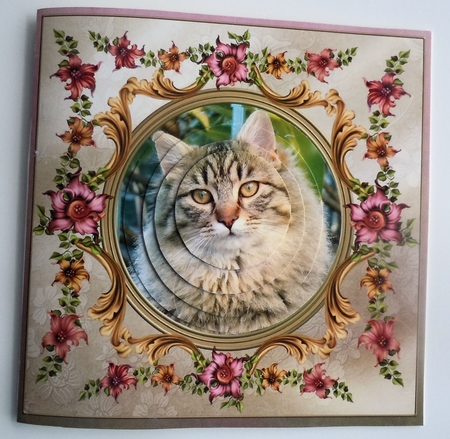 Gold and Floral Insert by Sharon Wilson
