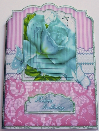 Painted Rose 4 - Pyramage Card Kit by Sharon Wilson