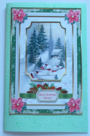 Christmas Scene Decoupage Topper 2 by Sharon Wilson