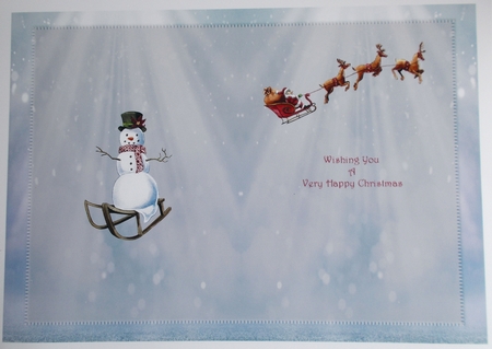 Snowman Decoupage by Sharon Wilson