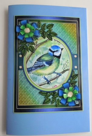 Cute Little Bluetit by Sharon Wilson