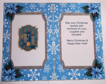 Snowflake A5 Backgrounds-Christmas Time by Sharon Wilson