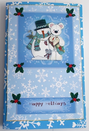 Snowflake A5 Backgrounds-Christmas Time by Sharon Wilson