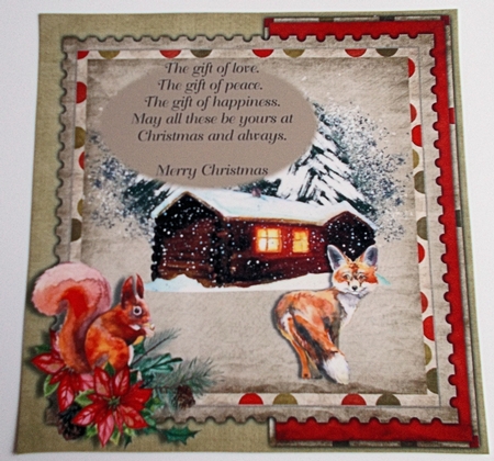 Winter Fox & Squirrel by Sharon Wilson