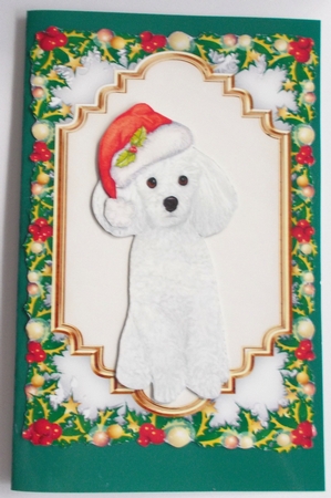 Gorgeous Christmas Poodle by Sharon Wilson