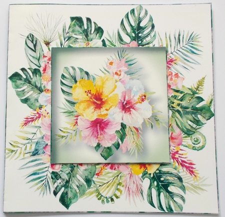 Gorgeous Watercolour Florals 16 8x8 by Sharon Wilson