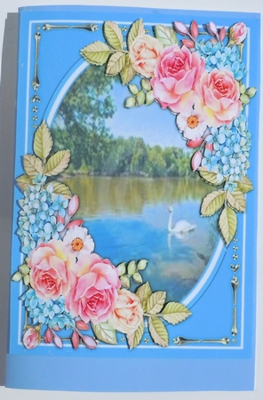 A5 Beautiful Summer Swan by Sharon Wilson