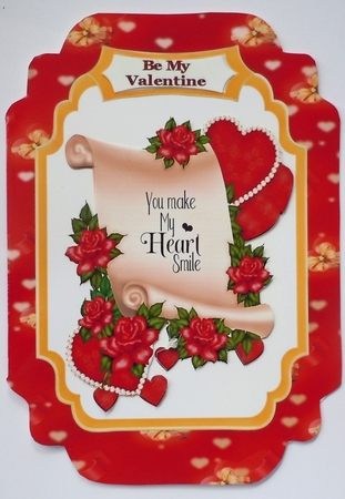 You Make My Heart Smile - Cut And Fold Card by Sharon Wilson